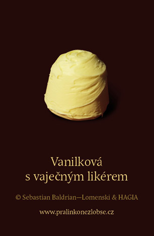 Pralinka vanilková s vaječným likérem